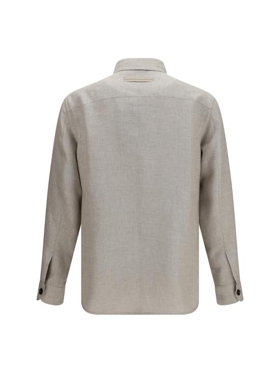 26SS 에르메네질도제냐 긴팔 셔츠 UHV75A3SOT52N92G 054 BEIGE - ERMENEGILDO ZEGNA