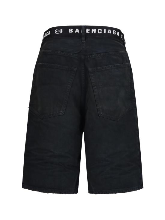 26SS 발렌시아가 숏팬츠 871361TQW56 2279 BLACK - BALENCIAGA