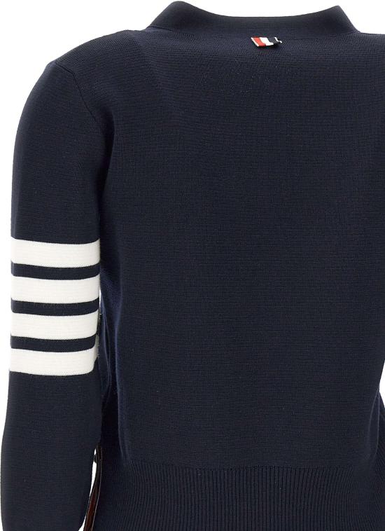 26FW 톰브라운 파인 메리노 울 4바 클래식 V넥 가디건 FKC207A00014415 NAVY - THOM BROWNE