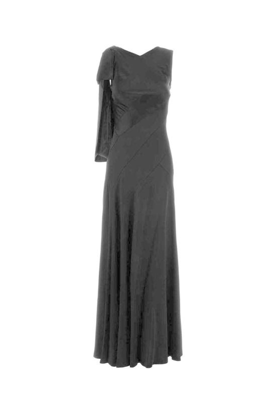 26SS 마르지엘라 바이어스 컷 이브닝 가운 S51DG0004S49465 900 BLACK
