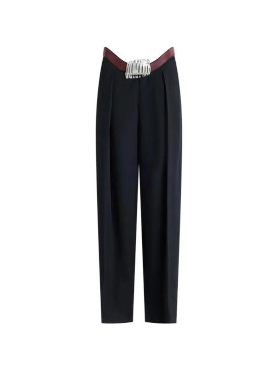 26SS 장 폴 고티에 스트레이트 팬츠 2602UTR076W083 5928 NAVY BURGUNDY