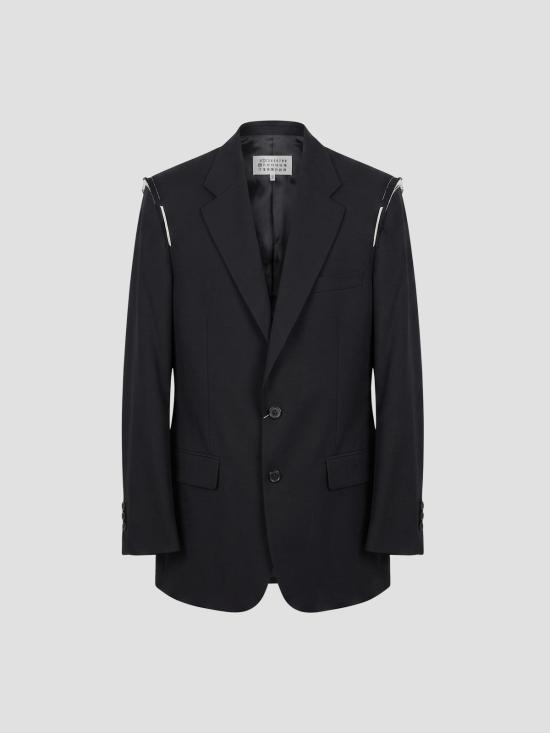 26SS 마르지엘라 울 싱글 브레스티드 블레이저 S50BN0549M35745 900 BLACK