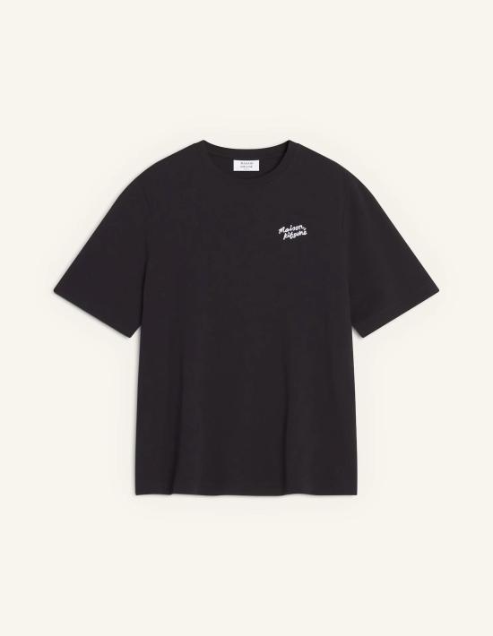 26SS 메종키츠네 핸드라이팅 컴포트 티셔츠 PW00114KJ0119 O197 BLACK WHITE