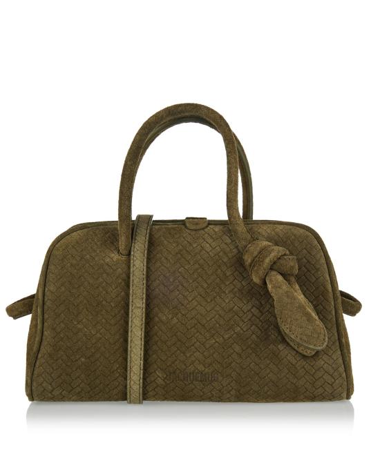 26SS 자크뮈스 TURISMO 투리스모 소프트 스몰 볼링 토트벡 BAW00416AC39A02 560 KHAKI - JACQUEMUS