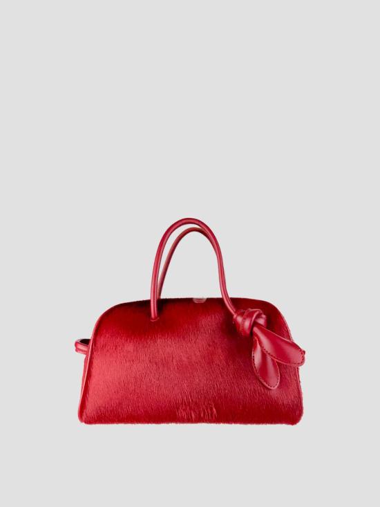 26SS 자크뮈스 TURISMO 투리스모 소프트 스몰 볼링 토트벡 BAW00416AC10C03 480 DARK RED