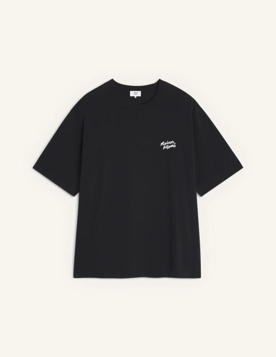 26SS 메종키츠네 핸드라이팅 오버사이즈 티셔츠 PM00110KJ0119 O197 BLACK WHITE