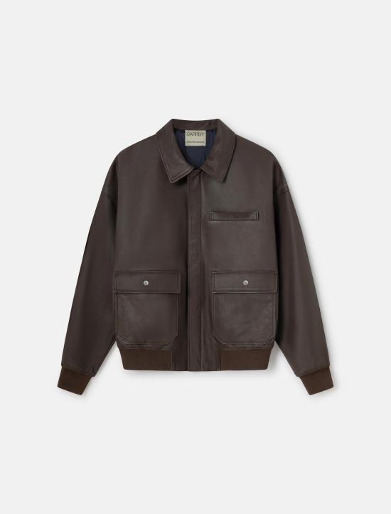 26SS 카레르 자켓 CODA LEATHER JACKET BROWN