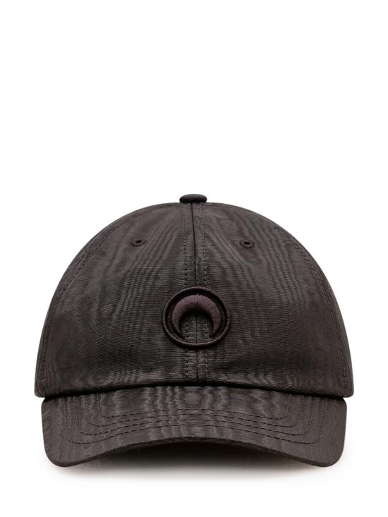 26SS 마린세르 문 로고 자수 볼캡 UHG001ACWOV0030 BK92 BLACK BLACK