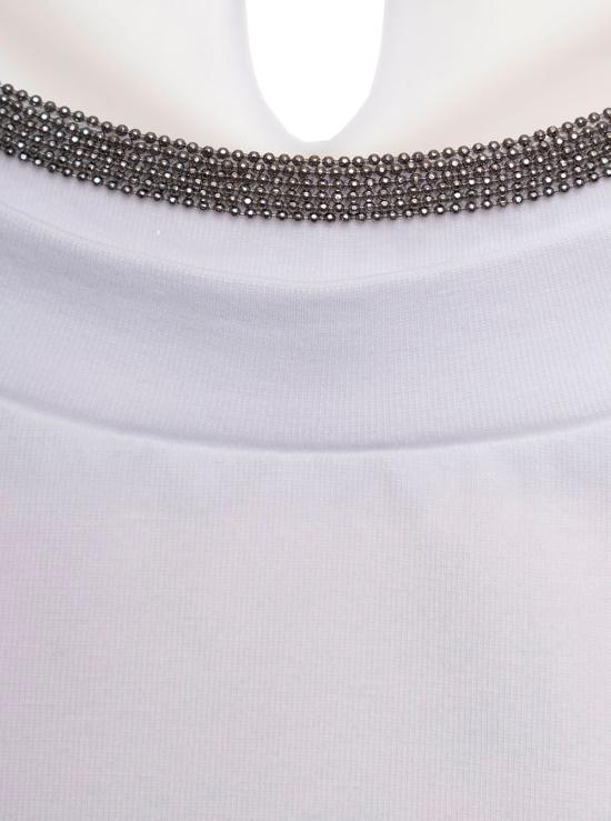 26FW 브루넬로 쿠치넬리 반팔 티셔츠 MPT18BD200C159 White - BRUNELLO CUCINELLI