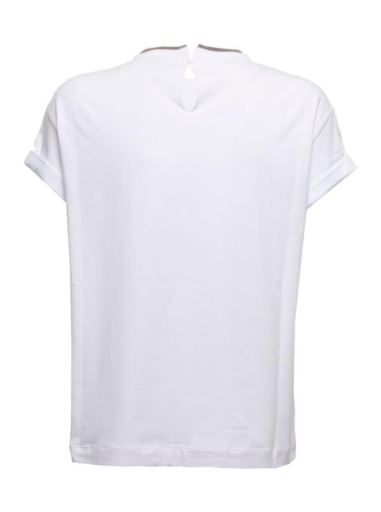26FW 브루넬로 쿠치넬리 반팔 티셔츠 MPT18BD200C159 White