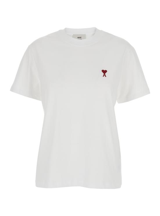 26FW 아미 스몰 하트 로고 티셔츠 BFUTS035724100 White