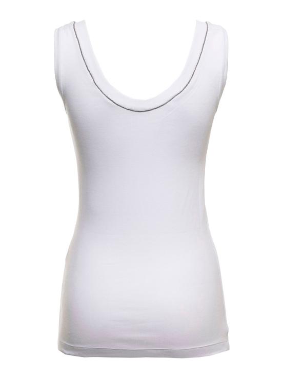 Autunno Inverno 2026/27 브루넬로 쿠치넬리 탑 MPTC8BJ312C159 White - BRUNELLO CUCINELLI