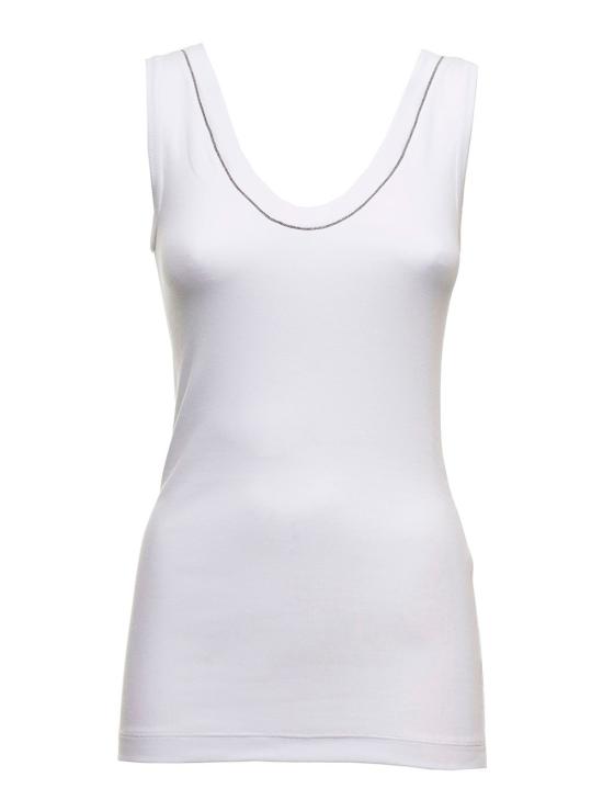 Autunno Inverno 2026/27 브루넬로 쿠치넬리 탑 MPTC8BJ312C159 White