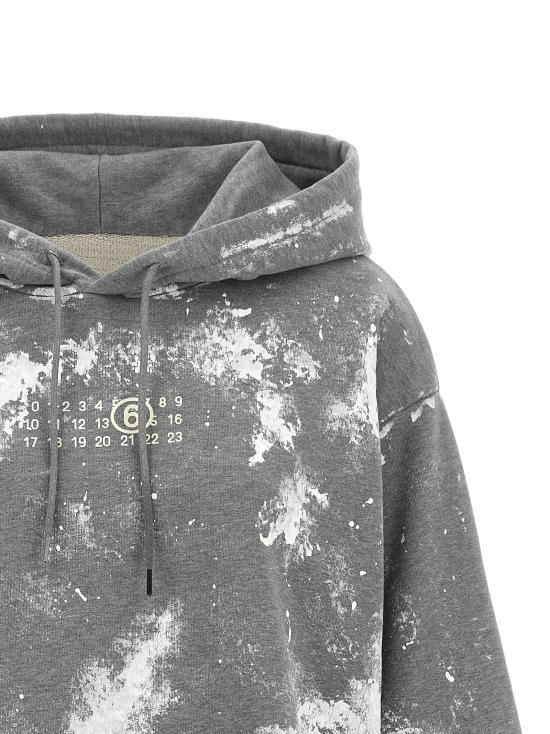26SS MM6 메종마르지엘라 후드 티셔츠 S62GU0146S25337853M Gray - MM6 MAISON MARGIELA