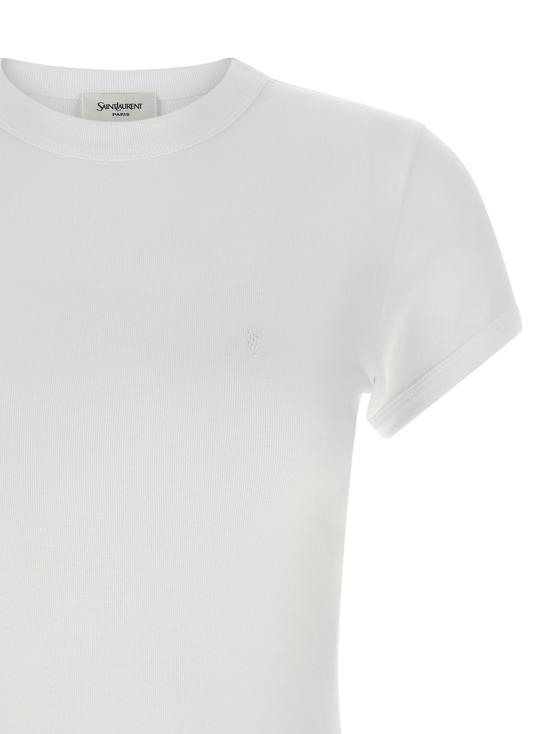 26SS 생로랑 탑 869630Y38BD9000 White - SAINT LAURENT