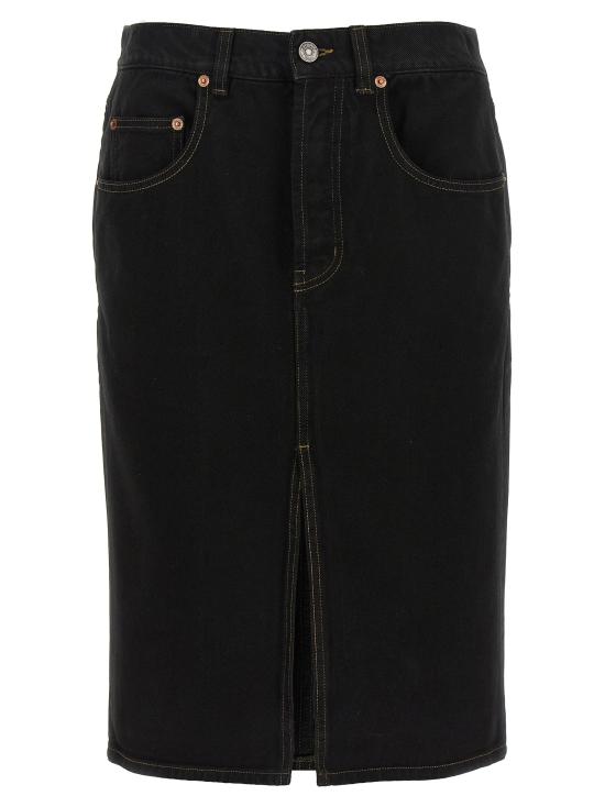 26SS 생로랑 미디 스커트 772260Y33WC1299 Black