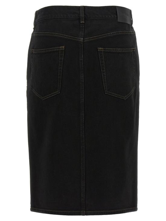 26SS 생로랑 미디 스커트 772260Y33WC1299 Black - SAINT LAURENT