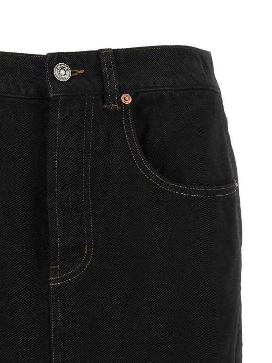 26SS 생로랑 미디 스커트 772260Y33WC1299 Black - SAINT LAURENT