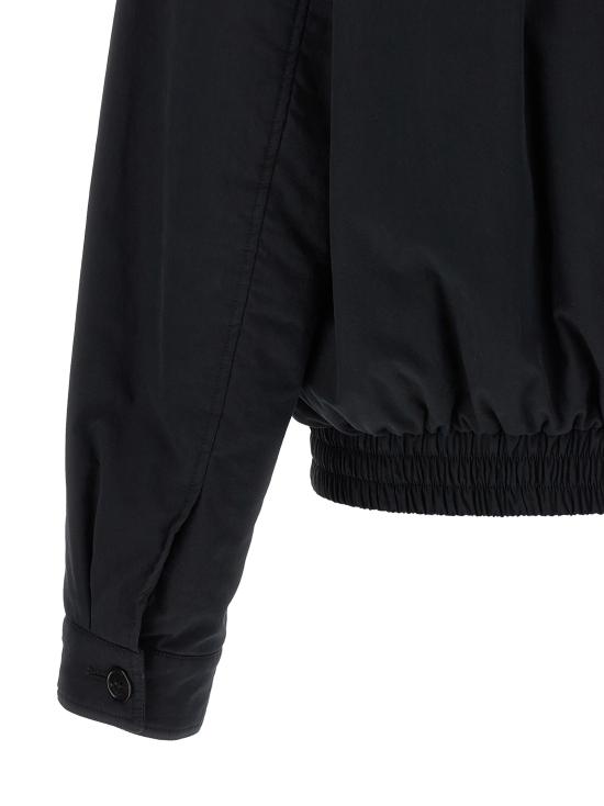 26SS 생로랑 코튼 저지 카산드라 쇼트 자켓 863380YZ9CV1000 Black - SAINT LAURENT