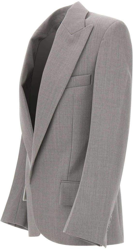 25FW 빅토리아 베컴 수트 자켓 1425WJK006630BLTMELANGE LICHTGREY - VICTORIA BECKHAM