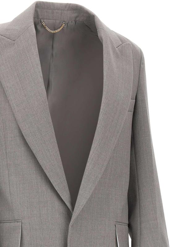 25FW 빅토리아 베컴 수트 자켓 1425WJK006630BLTMELANGE LICHTGREY - VICTORIA BECKHAM