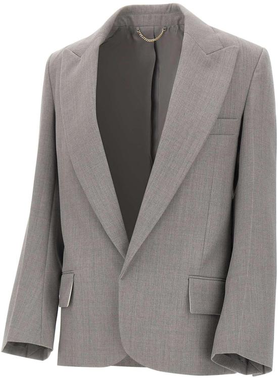 25FW 빅토리아 베컴 수트 자켓 1425WJK006630BLTMELANGE LICHTGREY