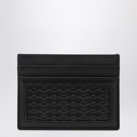 26SS 돌체앤가바나 Woven plongé calfskin 카드홀더 BP0330AN419 Black - DOLCE & GABBANA