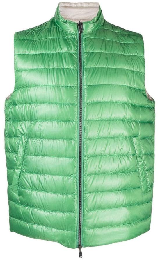 25FW 에르노 투톤 리버시블 나일론 울트라라이트 베스트 PI001008U120177410 GREEN