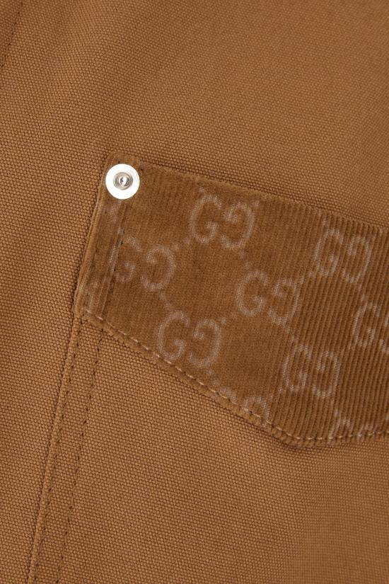 26SS 구찌 GG 디테일 집업 자켓 854304ZAUJI2630 BROWN - GUCCI
