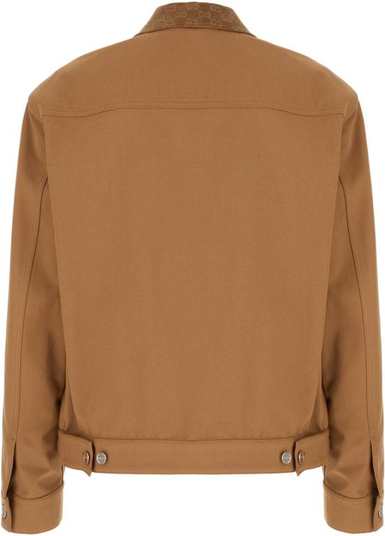 26SS 구찌 GG 디테일 집업 자켓 854304ZAUJI2630 BROWN - GUCCI