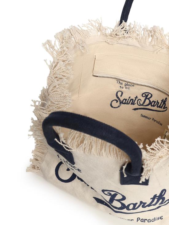 26SS 세인트바쓰 토트백 COL0001 02564L Ivory blue - MC2 SAINT BARTH