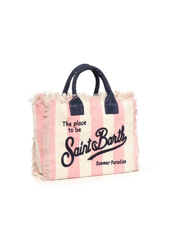 26SS 세인트바쓰 토트백 COL0001 02626L Ivory pink - MC2 SAINT BARTH