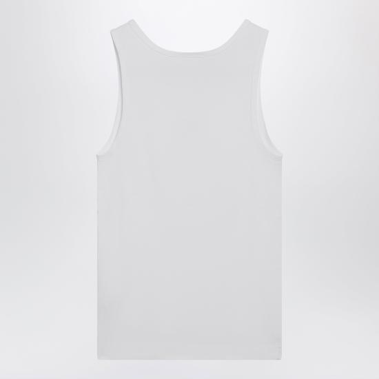 26SS 돌체앤가바나 DG 자수 & 라인스톤 립 탱크탑 F8V40ZGDDL8 White - DOLCE & GABBANA