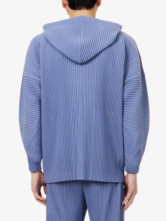 26SS 옴므 플리세 이세이 미야케 후드 티셔츠 HP66JC02180 MANAROLA WALL VIOLET DOM - HOMME PLISSE' ISSEY MIYAKE