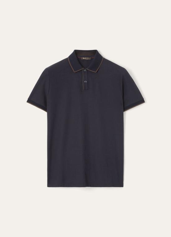 26SS 로로피아나 폴로 티셔츠 FAI4903 W000 NAVY DOM