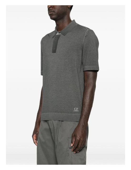 26SS 씨피 컴퍼니 폴로 티셔츠 20CMKN204A 110646S 921 GUNMETAL DOM - C.P. COMPANY