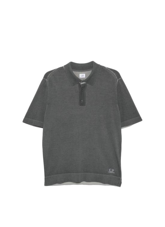 26SS 씨피 컴퍼니 폴로 티셔츠 20CMKN204A 110646S 921 GUNMETAL DOM