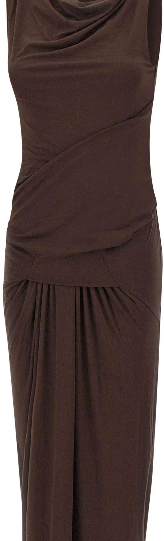 26SS 엔타이어 스튜디오 롱 원피스 ESSS26DR01243C737 BROWN - ENTIRE STUDIOS