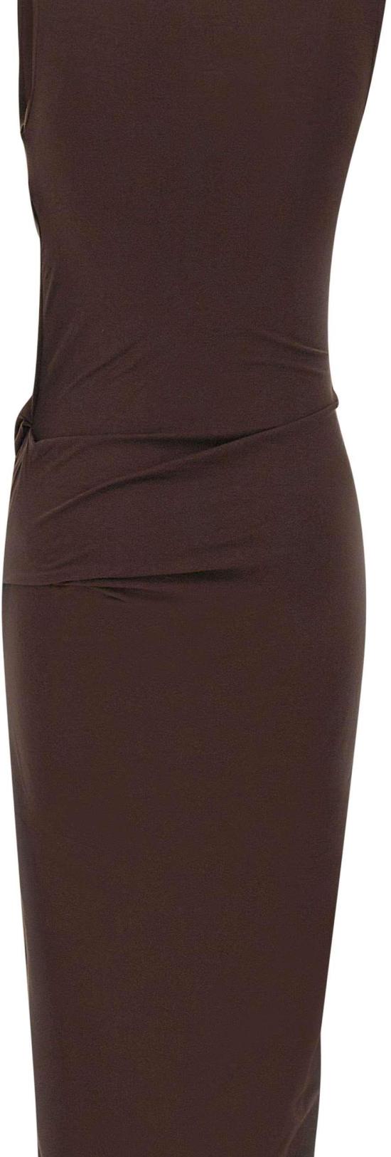 26SS 엔타이어 스튜디오 롱 원피스 ESSS26DR01243C737 BROWN - ENTIRE STUDIOS