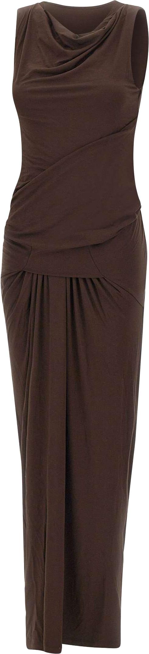 26SS 엔타이어 스튜디오 롱 원피스 ESSS26DR01243C737 BROWN