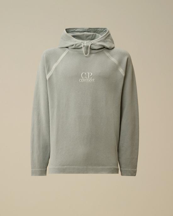 26SS 씨피 컴퍼니 후드 티셔츠 20CMSS177A 110635S 610 MOSS GRAY DOM