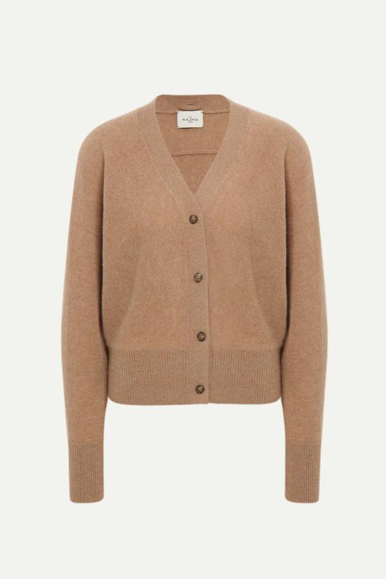  르카샤 가디건 르 카샤 리스 카디건 카멜