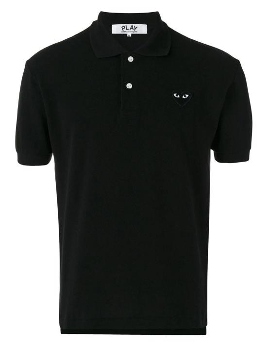 26SS 꼼데가르송 폴로 티셔츠 AX T066 051 1 P1T066 BLACK DOM