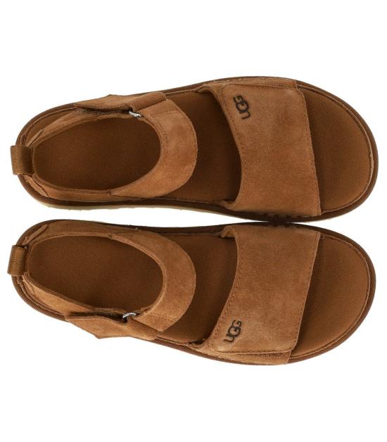 26SS 어그 골든스타 플랫폼 스트랩 샌들 1136783 CHE 36 Brown - UGG