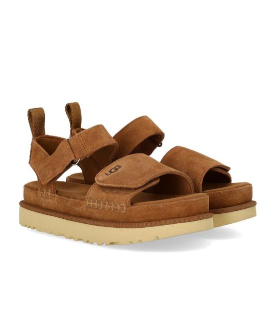 26SS 어그 골든스타 플랫폼 스트랩 샌들 1136783 CHE 36 Brown - UGG
