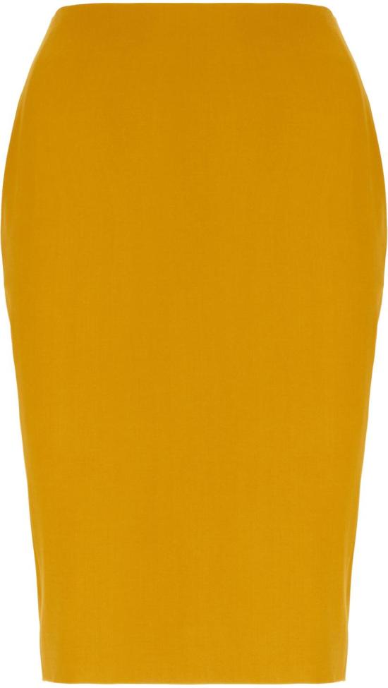 25FW 생로랑 미디 스커트 852654Y5J197746 YELLOW