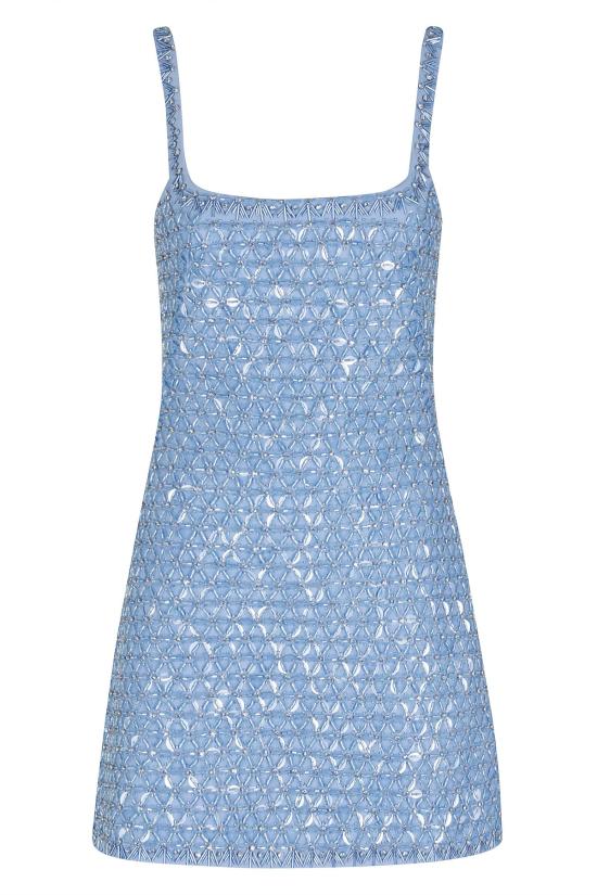  조나단 심카이 숏 원피스 Jonathan Simkhai Ziva 미니 드레스 블루