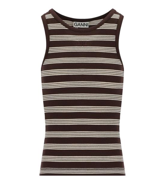 26SS 가니 민소매 티셔츠 A1050192 897 XS Brown