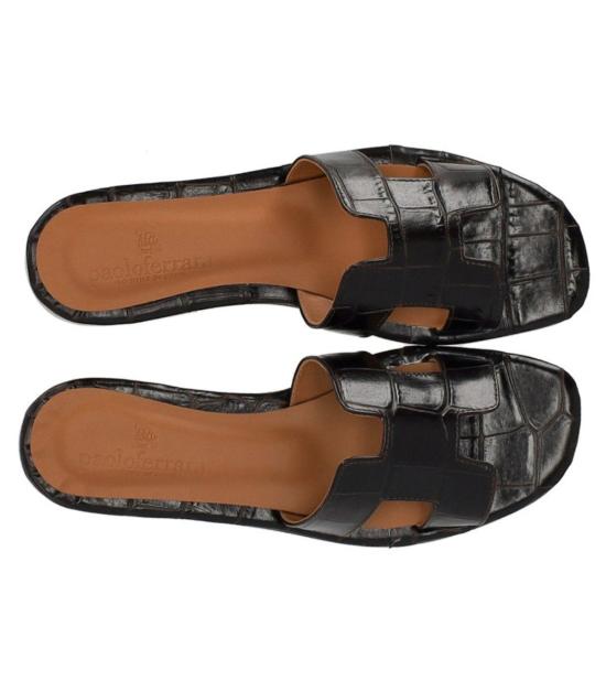 26SS PAOLO FERRARA 뮬/슬리퍼 CR2508 MORO 36 Brown - PAOLO FERRARA