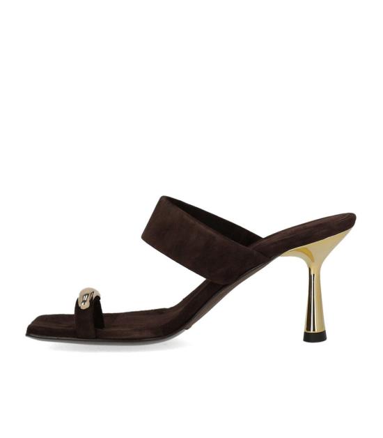 26SS 세르지오 레반테시 뮬/슬리퍼 IRIDE6 36 Brown - SERGIO LEVANTESI